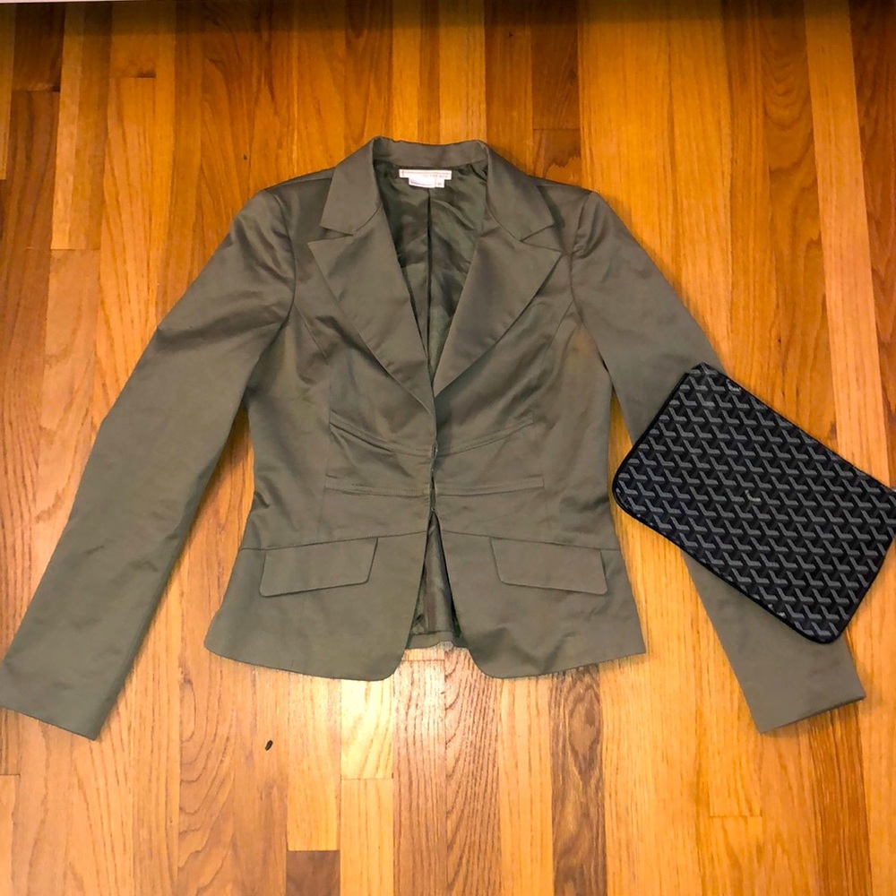 “To The Max” Olive Blazer/Coat, size Medium